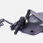 Завантажте зображення в засіб перегляду галереї, Короїд. Ніж шийний / Кам'яна структура / Чорний
