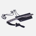 Завантажте зображення в засіб перегляду галереї, Короїд. Ніж шийний / Кам'яна структура / Чорний
